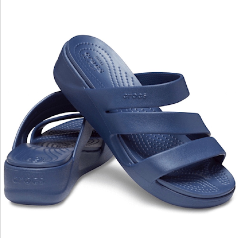 NWT CROCS Monterey Strappy Wedge.